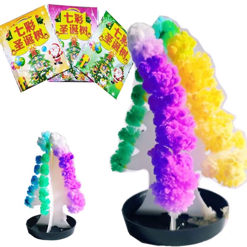 魔法圣诞树纸树开花七彩神奇浇水结晶圣诞节礼物儿童diy手工玩具,淘宝优惠券,粉丝福利购,淘宝优惠卷