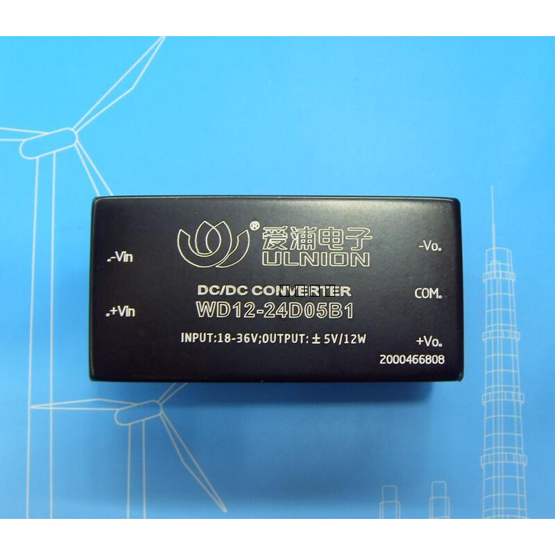 WD15-24D05B1 双路输出 DC-DC 24转正负5V 电源模块 1200mA - 图2