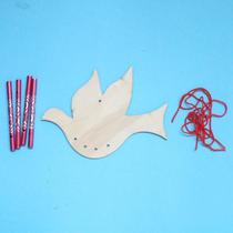 Woody Wind Suzuki Kindergarten Creative Fill Color Graffiti Wind Sul Children Diy Artisanal Rabbit Windbell Material Accessories Bag