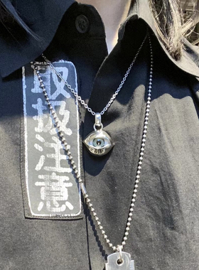 山本耀司眼睛银项链ins男女