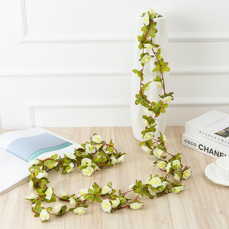 2.5Meter Artificial Flowers Rose Ivy Vine Wedding Decoration - 图2