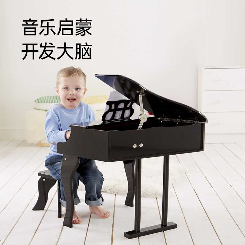 Hape30键儿童钢琴家用宝宝幼儿木质音乐启蒙男女孩益智玩具3-6岁 - 图2