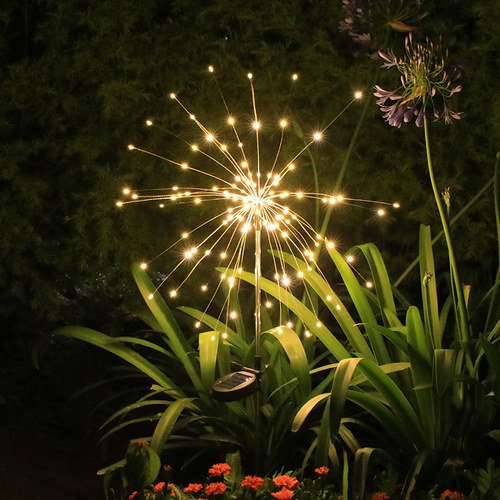 太阳能户外花园草坪灯蒲公英烟花灯庭院装饰灯地插露营小夜灯防水 - 图3