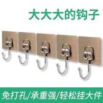 Hook Sticker Free of perforated No Mark Strong Force Rubber Adhesive Kitchen Toilet Dorm Wall wall Large hook Sub-door Post-adhesive hook