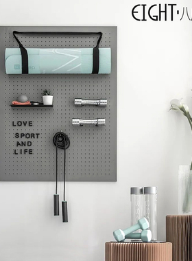 样板间书房阳台墙上装饰品挂件墙饰壁挂健身房运动空间陈列摆件