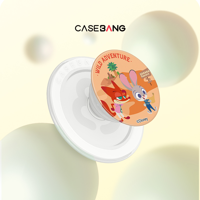 CASEBANGx迪士尼疯狂动物城联名逃亡联盟系列出奇磁吸气囊手机伸缩可拆卸防摔卡通支架 - 图0