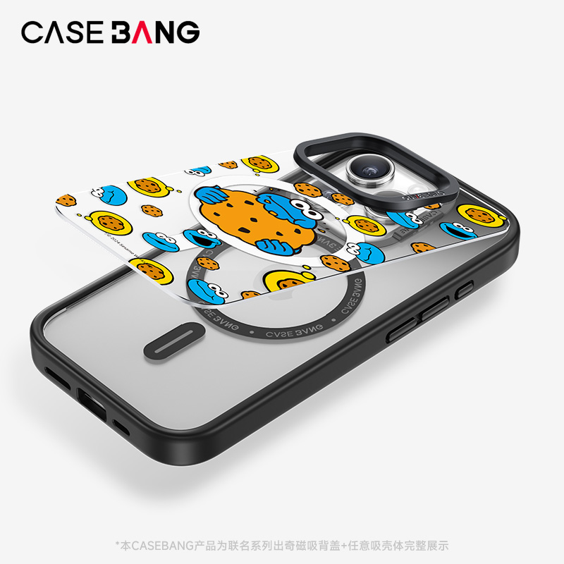 CASEBANGx芝麻街Sesame Street联名我真的超饿出奇手机壳磁吸背盖适用于iPhone15/14/13/Plus/Pro/Max - 图3