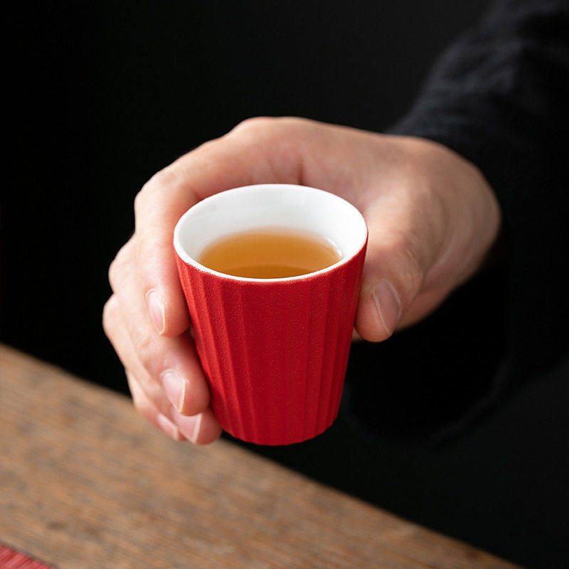 红色茶具套装盖碗茶杯端随手礼6杯子全套功夫茶档礼盒装,淘宝优惠券,粉丝福利购,淘宝优惠卷