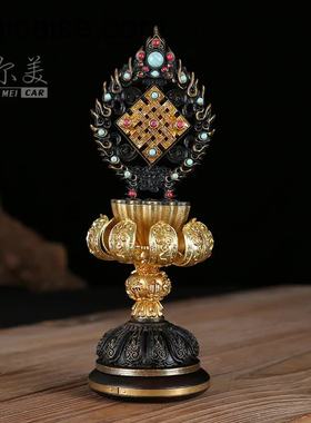 现货速发惠尔美黄铜实心铸造八吉祥家用供奉摆件复古吉祥八宝总集