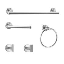 304 Punched Towel Rod Towel Ring Suit Wire Drawing American Bathroom Toilet Paper Towel Rack Hood Hook to do