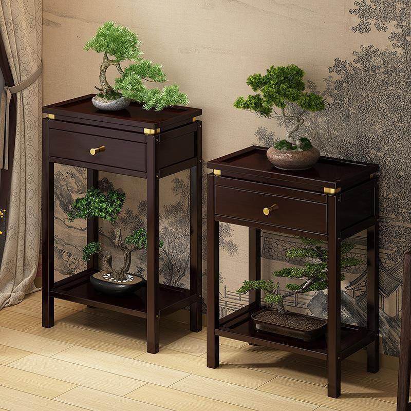 2025新款中式客厅玄关摆件大型落地电视柜旁边装饰轻奢高档置物架,淘宝优惠券,粉丝福利购,淘宝优惠卷