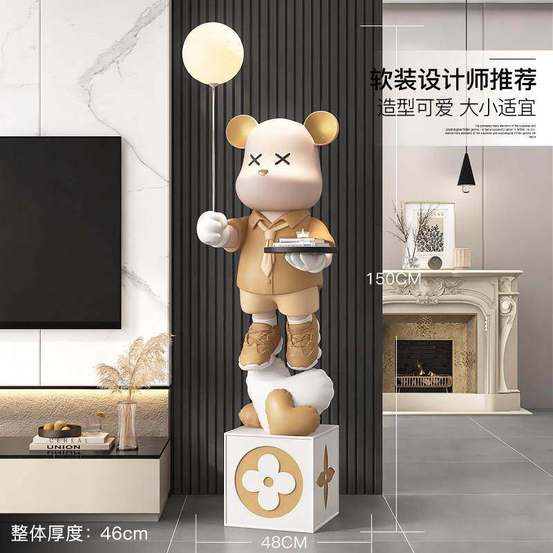 卡通暴力熊大型落地摆件客厅玄关电视柜旁网红家居装饰品乔迁礼品,淘宝优惠券,粉丝福利购,淘宝优惠卷
