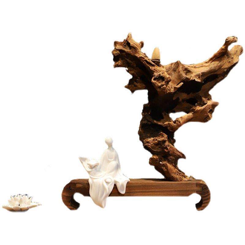 根雕实木摆件风化木新中式禅意客厅茶室样板房电视柜玄关家居装饰,淘宝优惠券,粉丝福利购,淘宝优惠卷