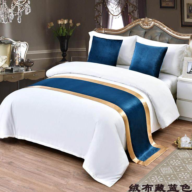 欧式轻奢床尾巾酒店宾馆床上用品抱枕民宿床旗床盖简约床搭巾床边,淘宝优惠券,粉丝福利购,淘宝优惠卷