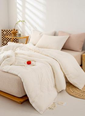 A类全棉双层纱大豆被婴儿级纯棉冬被大豆纤维春秋被被子被芯