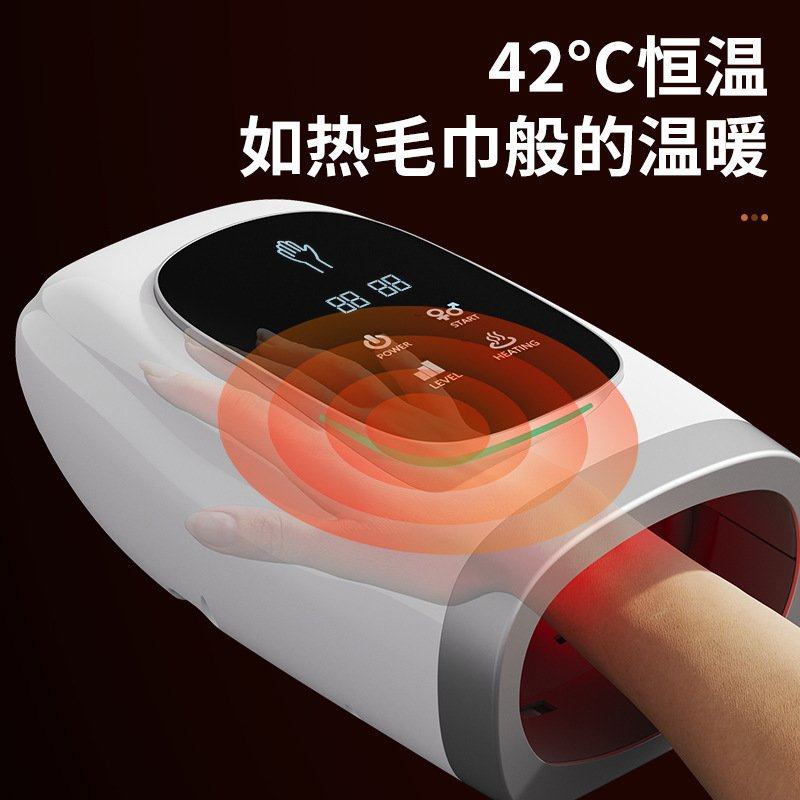 跨境新款手部按摩器气囊热敷加热震动经络穴位按压揉捏手掌按摩仪,淘宝优惠券,粉丝福利购,淘宝优惠卷