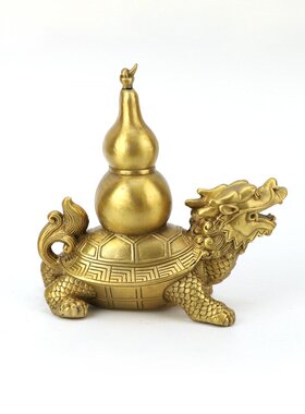 厂家 铜龙龟葫芦福字葫芦八卦龙龟工艺品摆件佛具