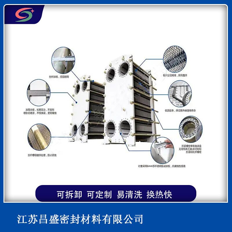 板式换热器br03型 不锈钢可拆卸热交换器加热器冷热交换 - 图1