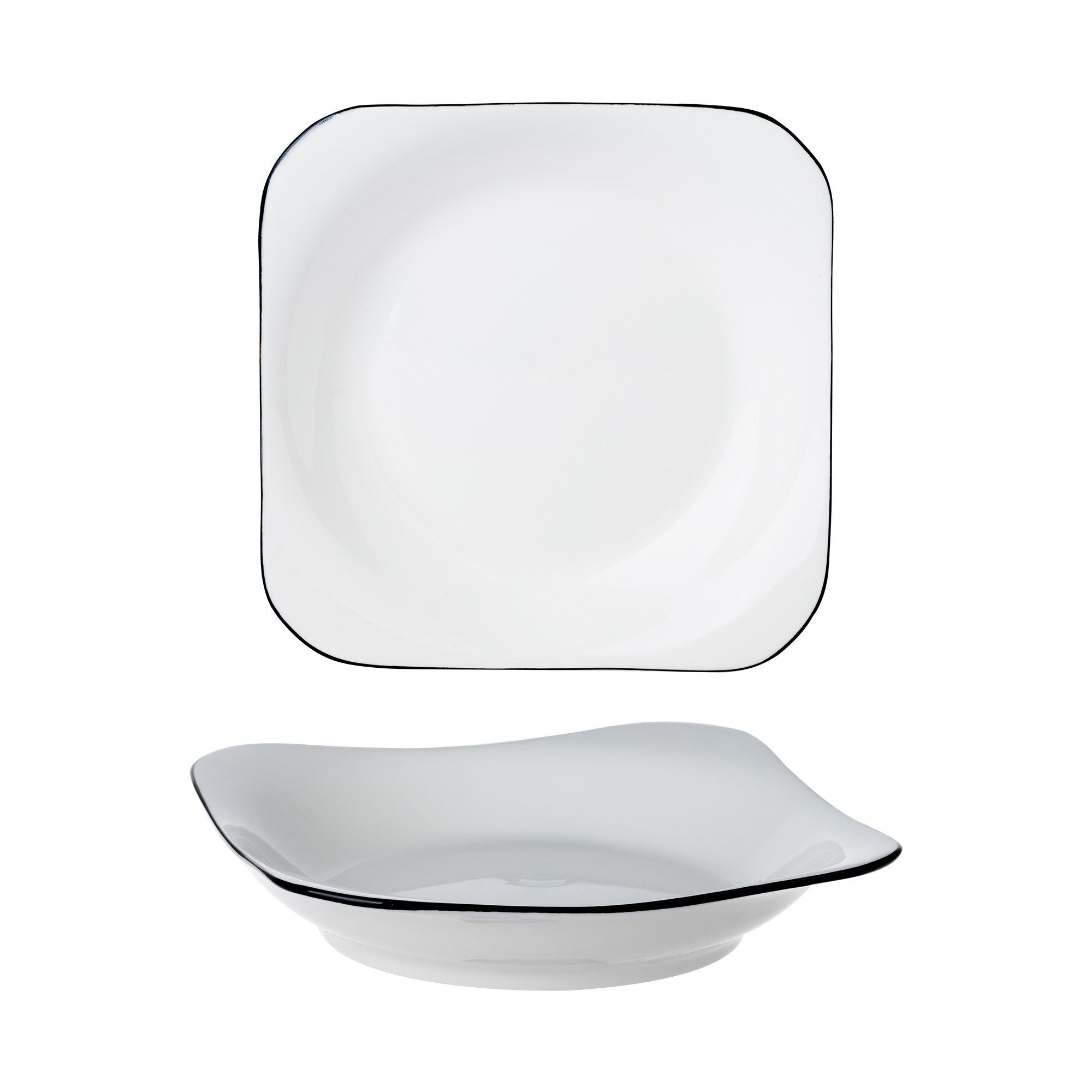 方盘子家用四方形极简凉菜盘子ins高颜值碟子ins风现代如意盘圆盘