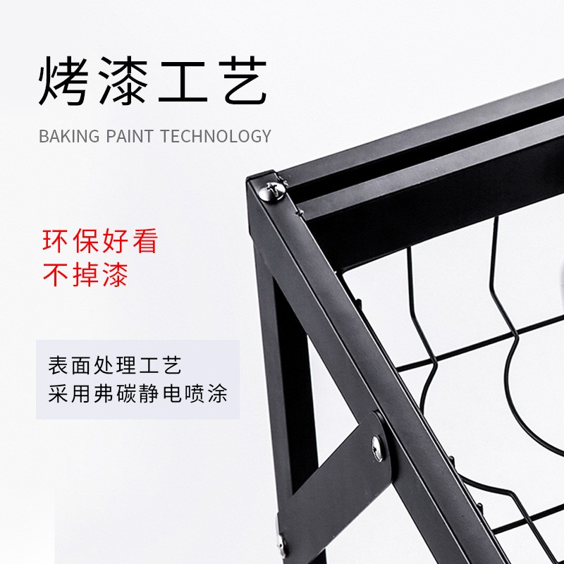 不锈钢烤漆厨房置物架水槽洗碗池沥水架水池放碗碟收纳架沥水碗架 - 图0