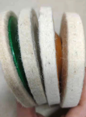 加厚羊毛抛光轮毛毡轮不锈钢金属羊毛抛光片100*16角磨机打磨片