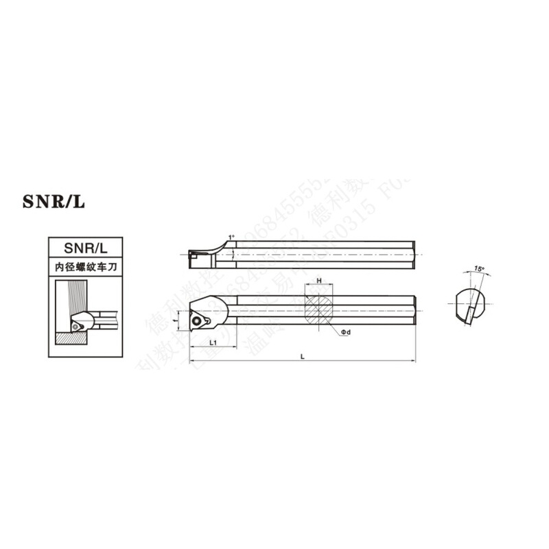 包 数控内螺纹车刀杆邮 32方内螺纹刀杆 SNR0032TT16/SNL003216 - 图1