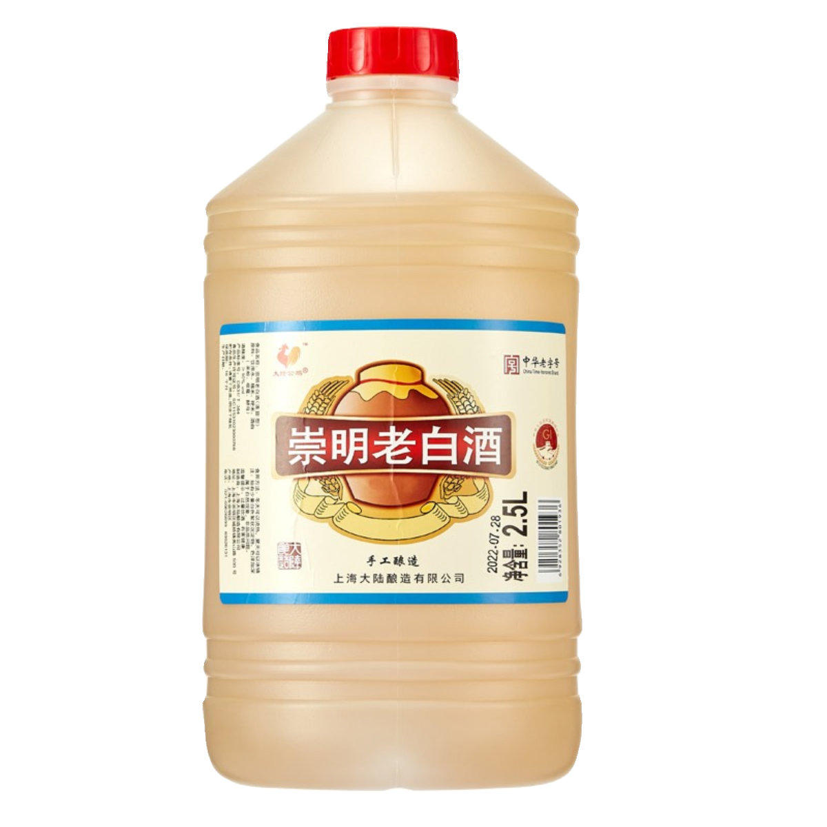 中华老字号大陆公鸡崇明老白酒2.5L清甜型米酒10度低度甜糯米酒 - 图3