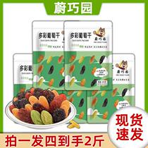 The Funny Garden Colorful Raisins Xinjiang Turpan Turpan Produce Mixed Rainbow Colored Grape Dry Black Currant 2023