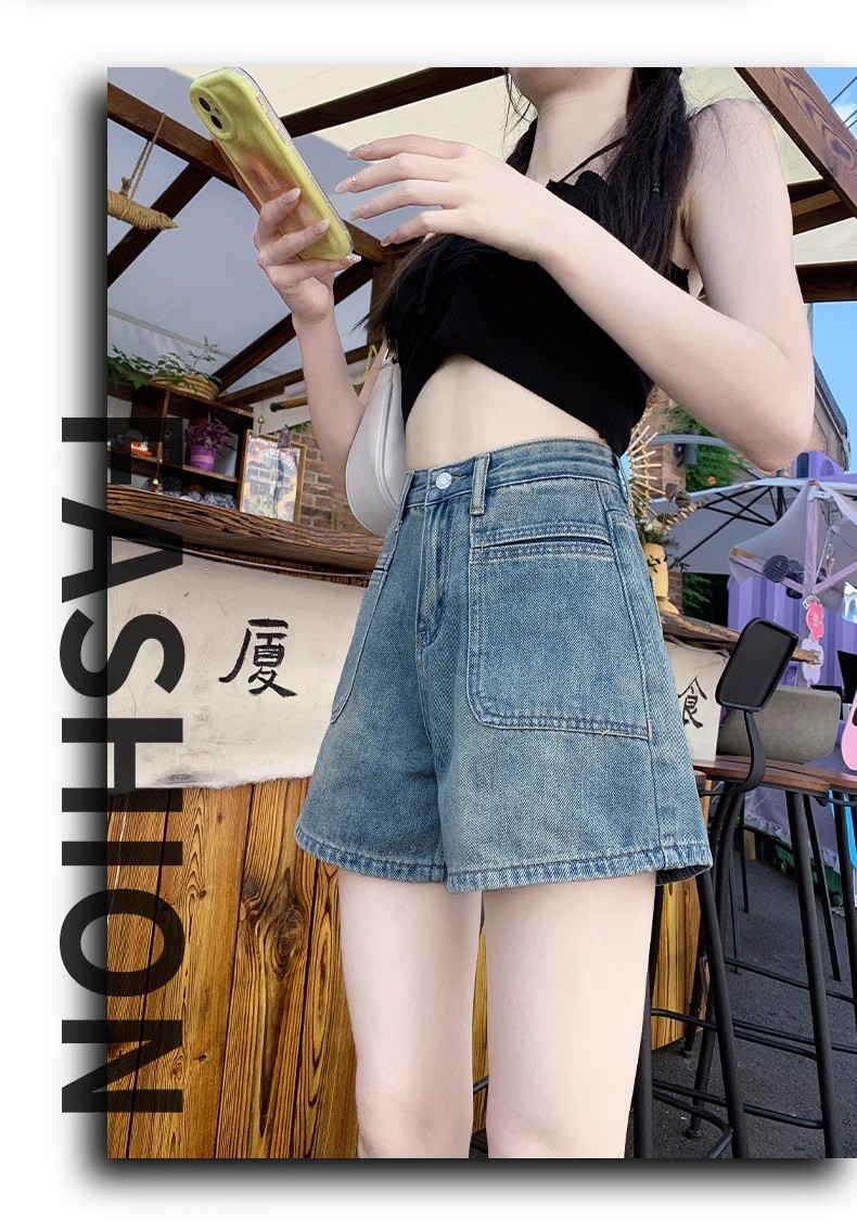 La Chapelly hmome牛仔裤高腰直筒2024春夏牛仔裤