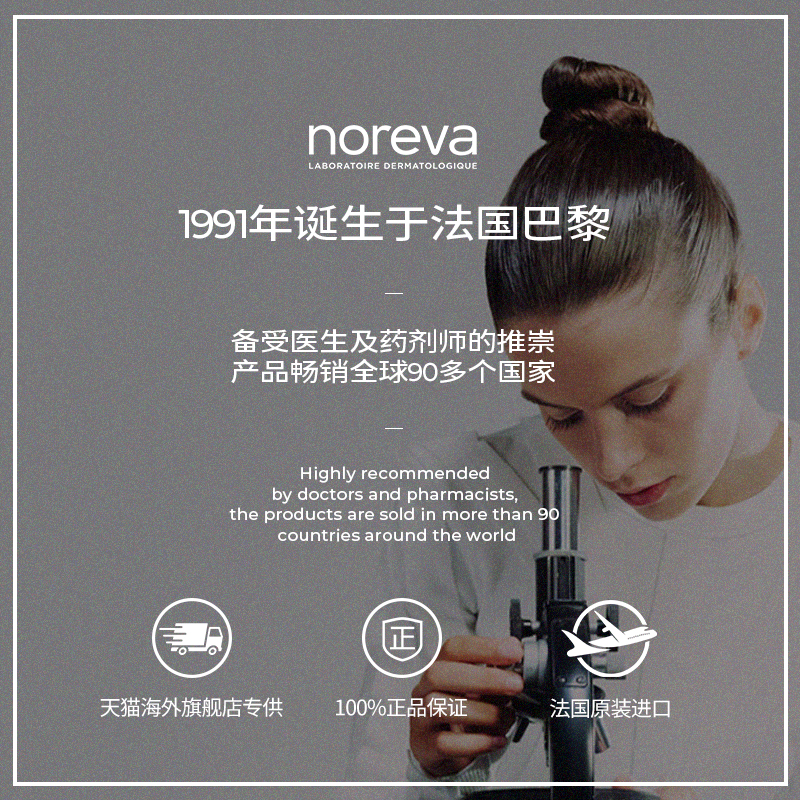 Noreva/欧诺颜舒缓修护乳霜温和油痘肌敏感肌烟酰胺淡化痘印乳液-图2