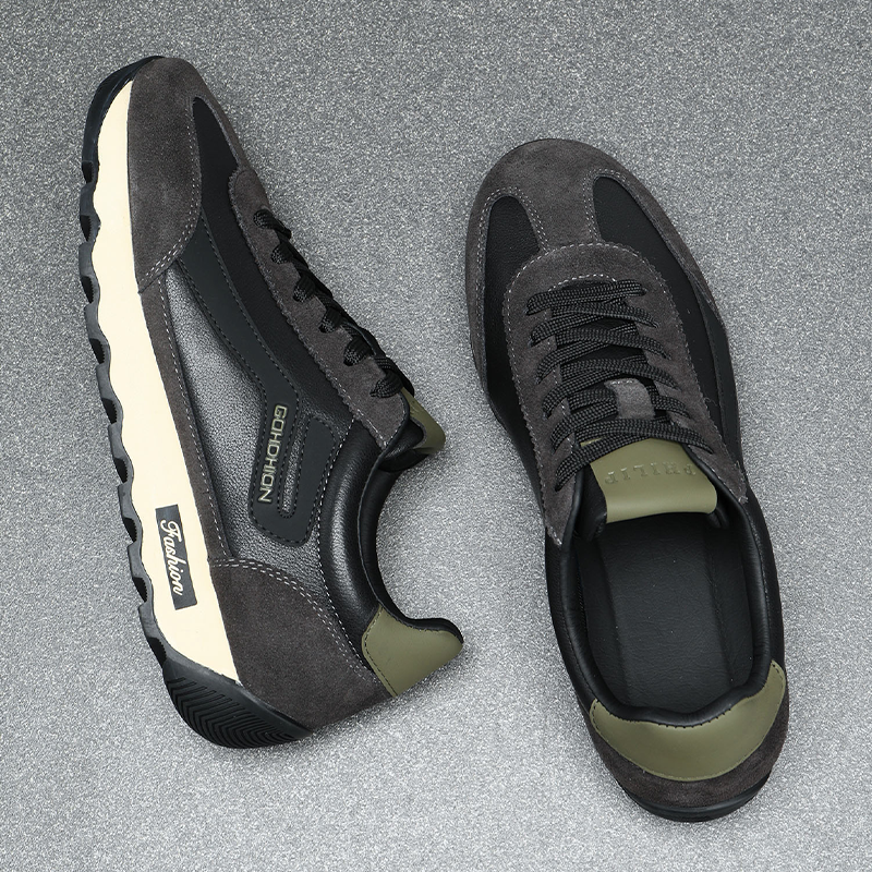 真皮运动男鞋全牛皮阿甘鞋2025冬季新款软底板鞋百搭潮男士休闲鞋,淘宝优惠券,粉丝福利购,淘宝优惠卷