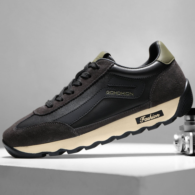 真皮运动男鞋全牛皮阿甘鞋2025冬季新款软底板鞋百搭潮男士休闲鞋,淘宝优惠券,粉丝福利购,淘宝优惠卷