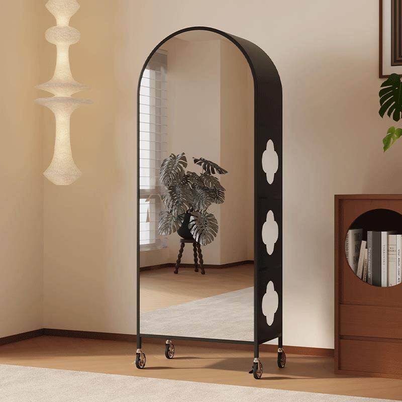 法式轻奢高级感可移动创意全身镜全身镜落地镜家用全身镜书柜一体,淘宝优惠券,粉丝福利购,淘宝优惠卷