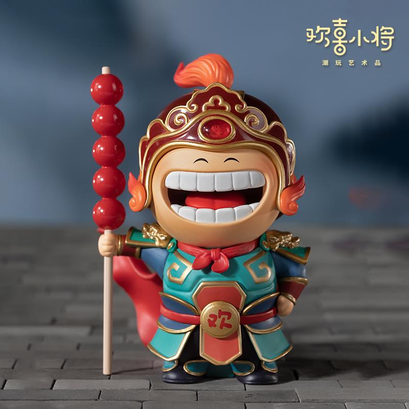 欢喜小将《欢欢喜喜》传统门神中国风手办工位桌面可爱送礼摆件 - 图1