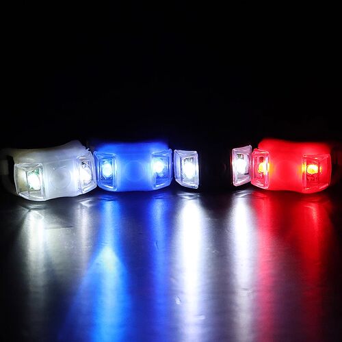 自行车灯青蛙尾灯夜骑警示尾灯头盔彩灯滑板车平衡车前灯单车配件 - 图0