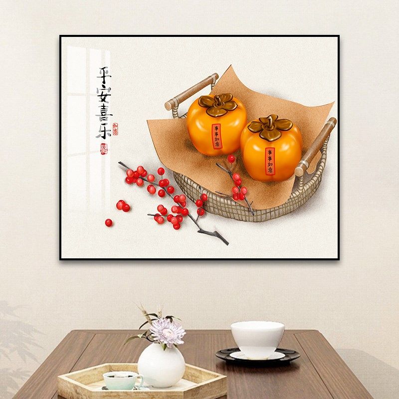 新款中式电表箱装饰画事事如意免打孔配电闸盒开关多媒体遮挡挂画,淘宝优惠券,粉丝福利购,淘宝优惠卷