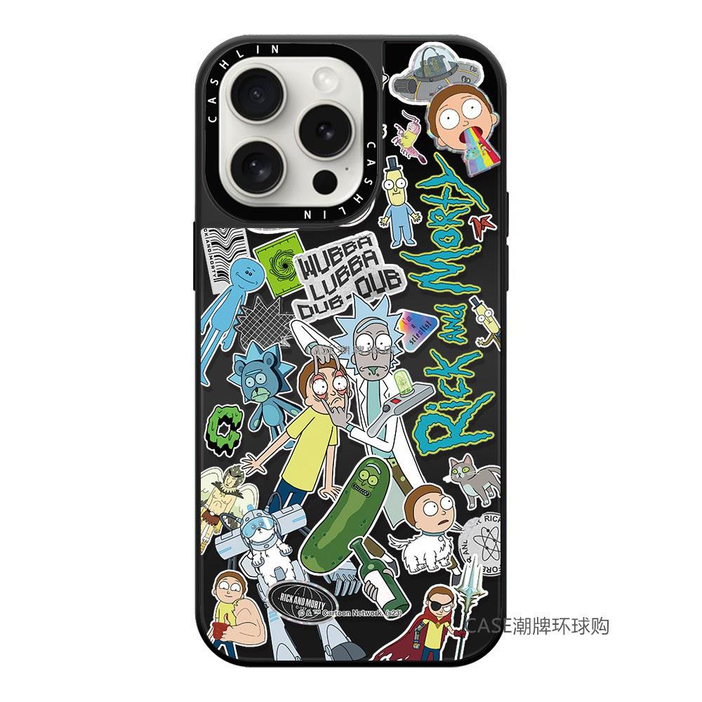 CASETi联名瑞克和莫蒂Rick and Morty15适用于iPhone14ProMax苹果13Pro网红镜面卡通手机壳12防摔11保护硬壳-图3