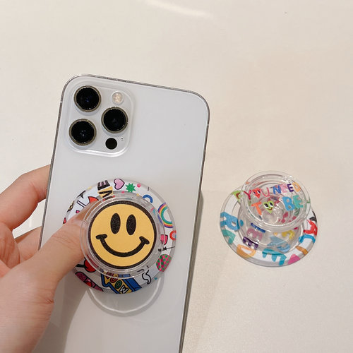【MagSafe系列】多彩心情贴纸可爱少女磁吸手机气囊折叠伸缩支架 - 图2