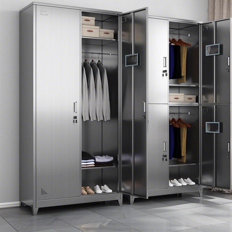 304不锈钢更衣柜员工多门储x物柜衣物多层收纳柜换衣柜办公文件柜,淘宝优惠券,粉丝福利购,淘宝优惠卷