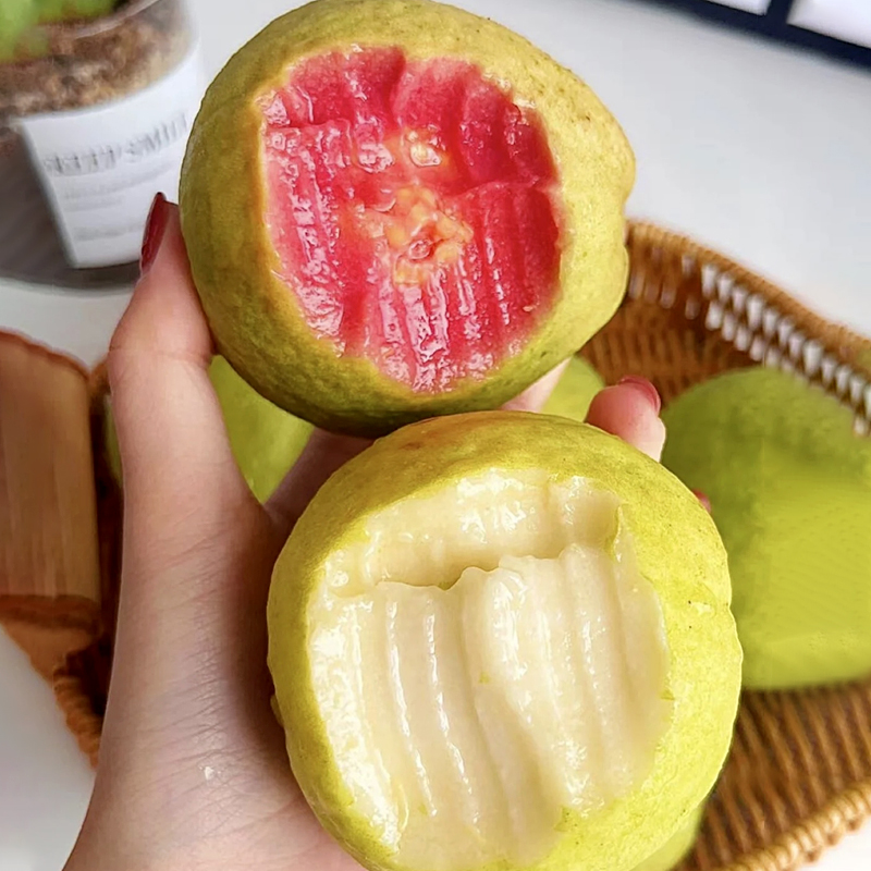 广西现货番石榴红白双拼组合奶油软糯香甜新鲜应季自然成熟芭乐果 - 图3