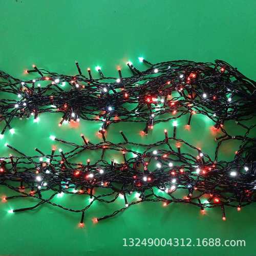 LED冰条灯窗帘灯瀑布灯网灯装饰星星灯串节日彩灯泡壳灯串 - 图3