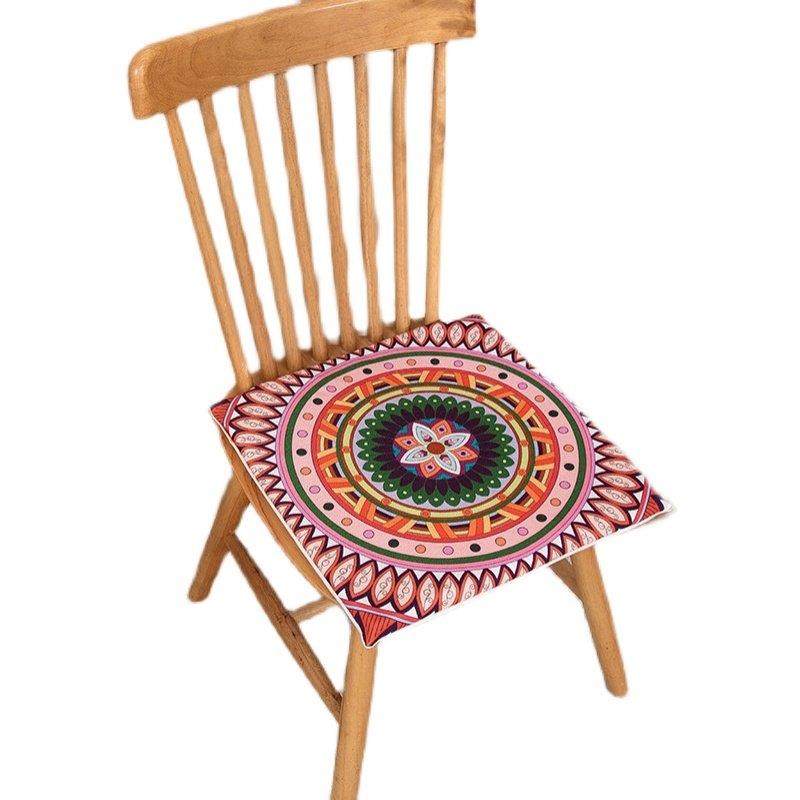 隔凉棉麻椅垫加厚海绵坐垫餐厅正方形椅垫防滑防潮学生皮垫民族风,淘宝优惠券,粉丝福利购,淘宝优惠卷