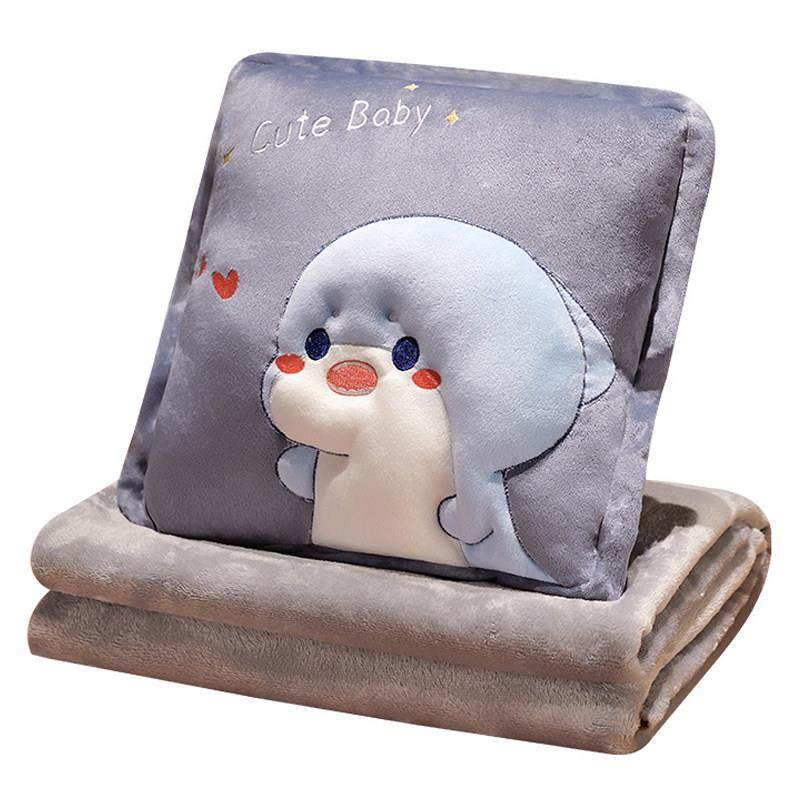 抱枕被子两用珊瑚绒折叠毯子三合一汽车车载靠垫沙发学生午睡枕头,淘宝优惠券,粉丝福利购,淘宝优惠卷