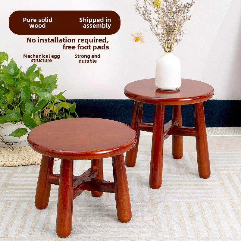 实木矮凳家用客厅圆凳沙发凳茶几圆凳换鞋凳儿童板凳垫脚凳小木凳,淘宝优惠券,粉丝福利购,淘宝优惠卷