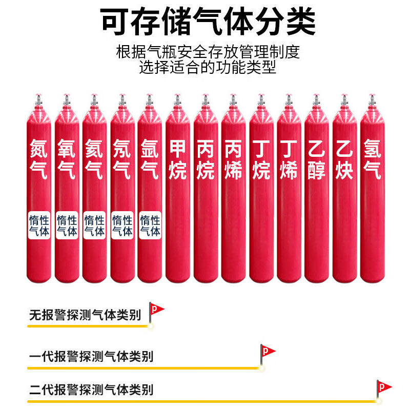 新品海客艺佳钢制气瓶柜智能通风气瓶防爆柜储存柜医院实验室可燃 - 图0