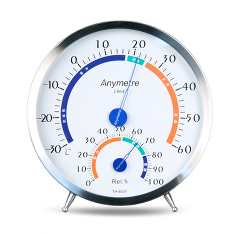 美德T时H602F 温度计 美德时高精度温湿度计 德国进口机芯带支架 - 图0