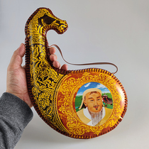 Mongolian Leather Sacks Wine Pot Inner Mongolia Featured Handicraft Bag Goat Bile Pot water bag Horse milk wine Mongolia Wine Pot