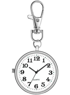 学生表护士钥匙扣挂表老年人大表盘清晰儿童电子夜光怀表男女学生