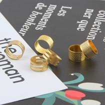 New metal DIY handmade stitch stitch cross-stitch tool thimble stirrup Cloth Art Paving Accessories Top Ring