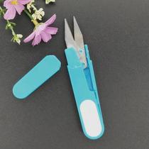 Cross stitch with lid cut U type scissors yarn cut small scissors thread head scissors embroidered fishing scissors poke fun embroidery